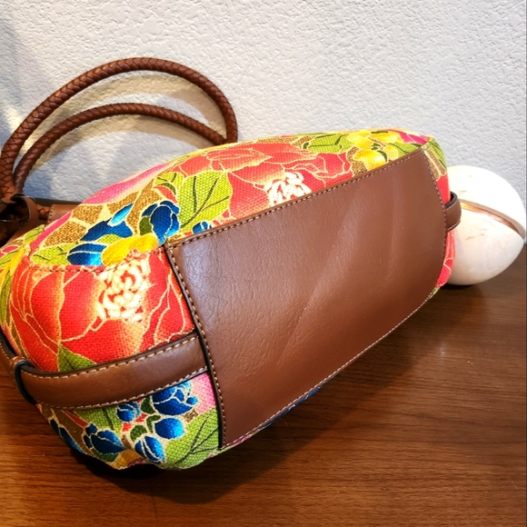 NWT Kim Rogers Floral "Nikki Ring" Shoulder Bag/Satchel - Picture 11 of 14